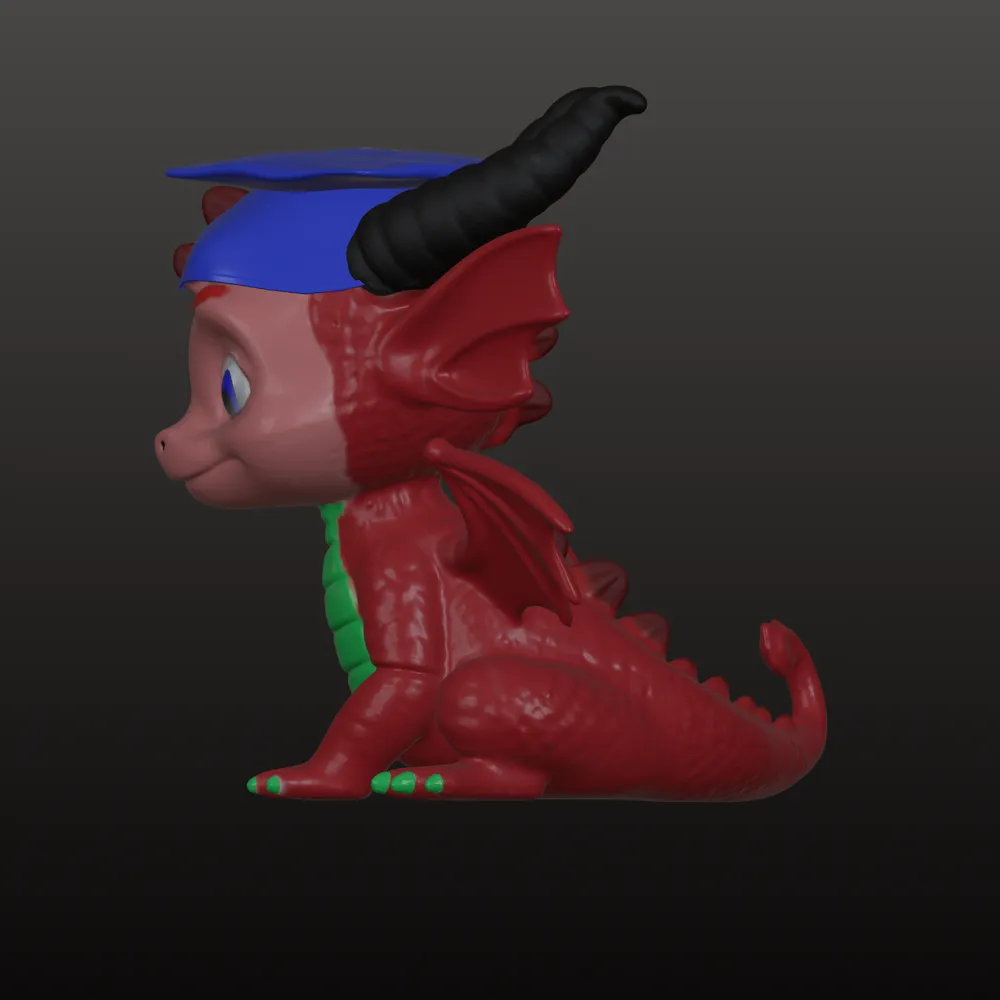 Dragón Matriculado - Modelo de impresión 3D gratuito - MakerWorld