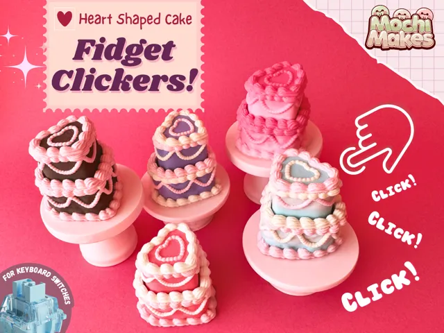 Heart Cake Fidget Clicker!