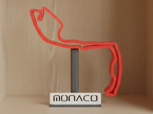F1 track Monaco outline stand (no AMS needed)