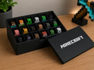Minecraft miniature figure storage box