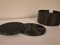 Dessous de verre à motifs géométriques générés algorithmiquement — photo 1