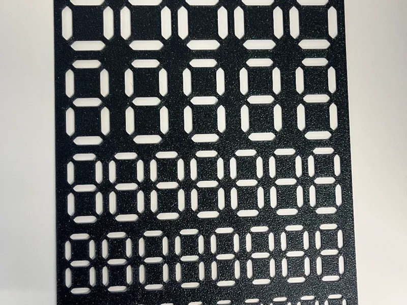 Retro Numbers-Letters Stencil