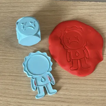 Modelo para impresión 3D: Dado Emocional – Molde para Plastilina — vista de referencia 4