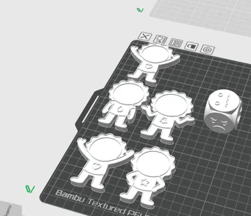 Modelo para impresión 3D: Dado Emocional – Molde para Plastilina — vista de referencia 5