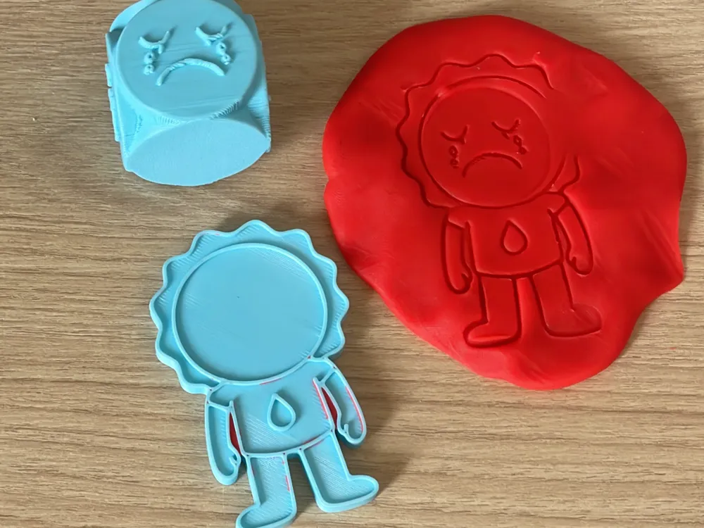Modelo para impresión 3D: Dado Emocional – Molde para Plastilina. Referencia del modelo original.