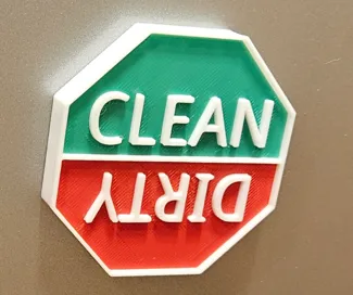 Clean/Dirty Dishwasher Sign