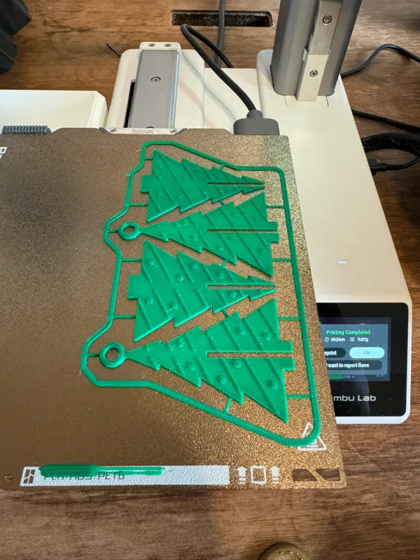 Pendentif sapin en kit card - impression facile V2