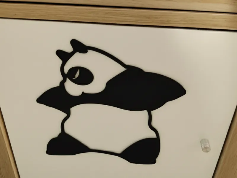 Ranma panda wall decoration 