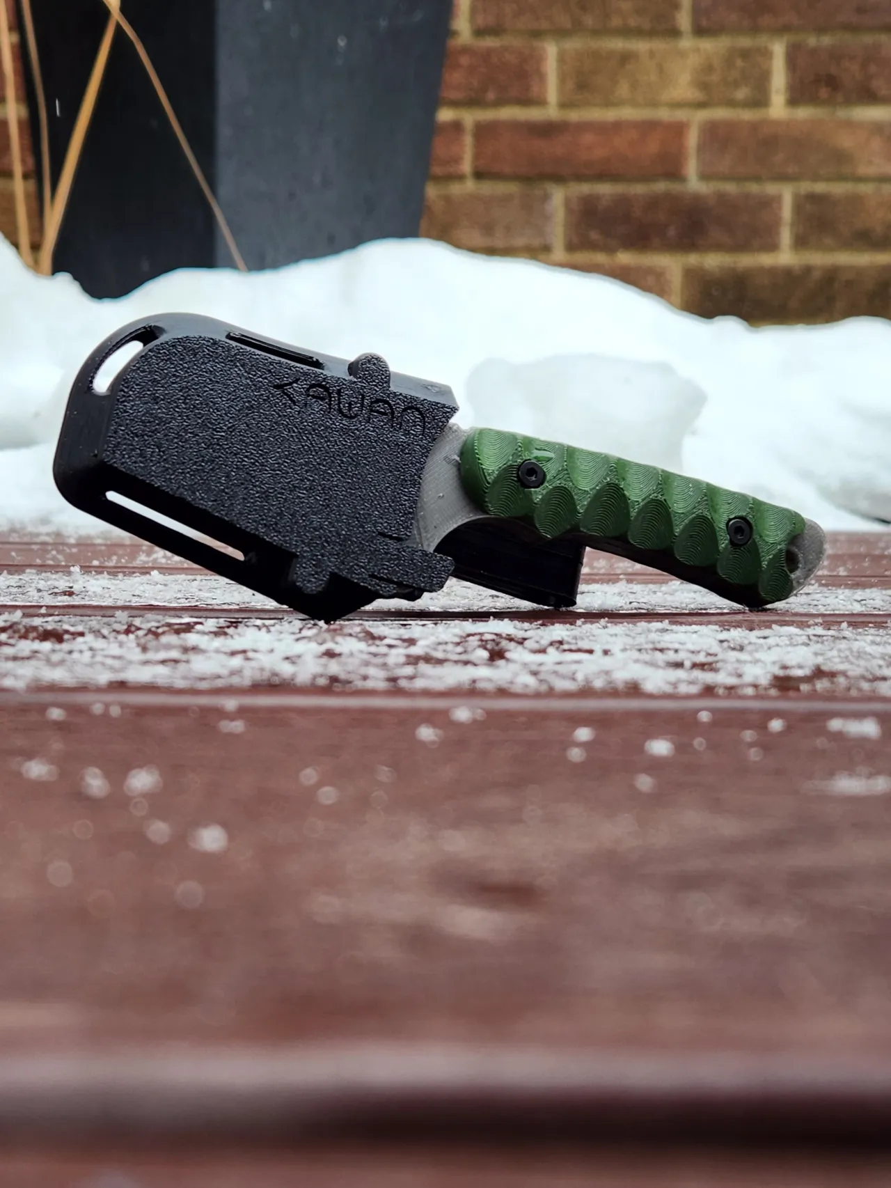 EDC utility knife with sheath utility blade v8 view 3