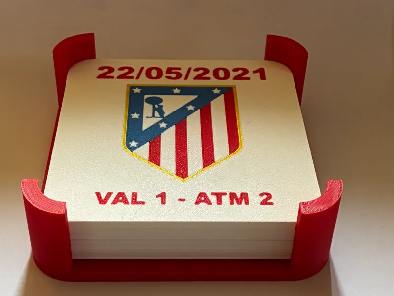 Atlético de Madrid| Posavaso con QR