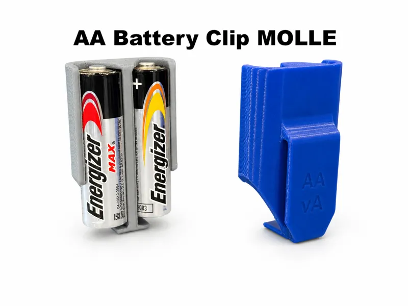 AA Battery Clip MOLLE