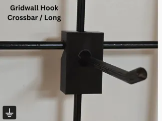 Gridwall Hook for Crossbar - Long