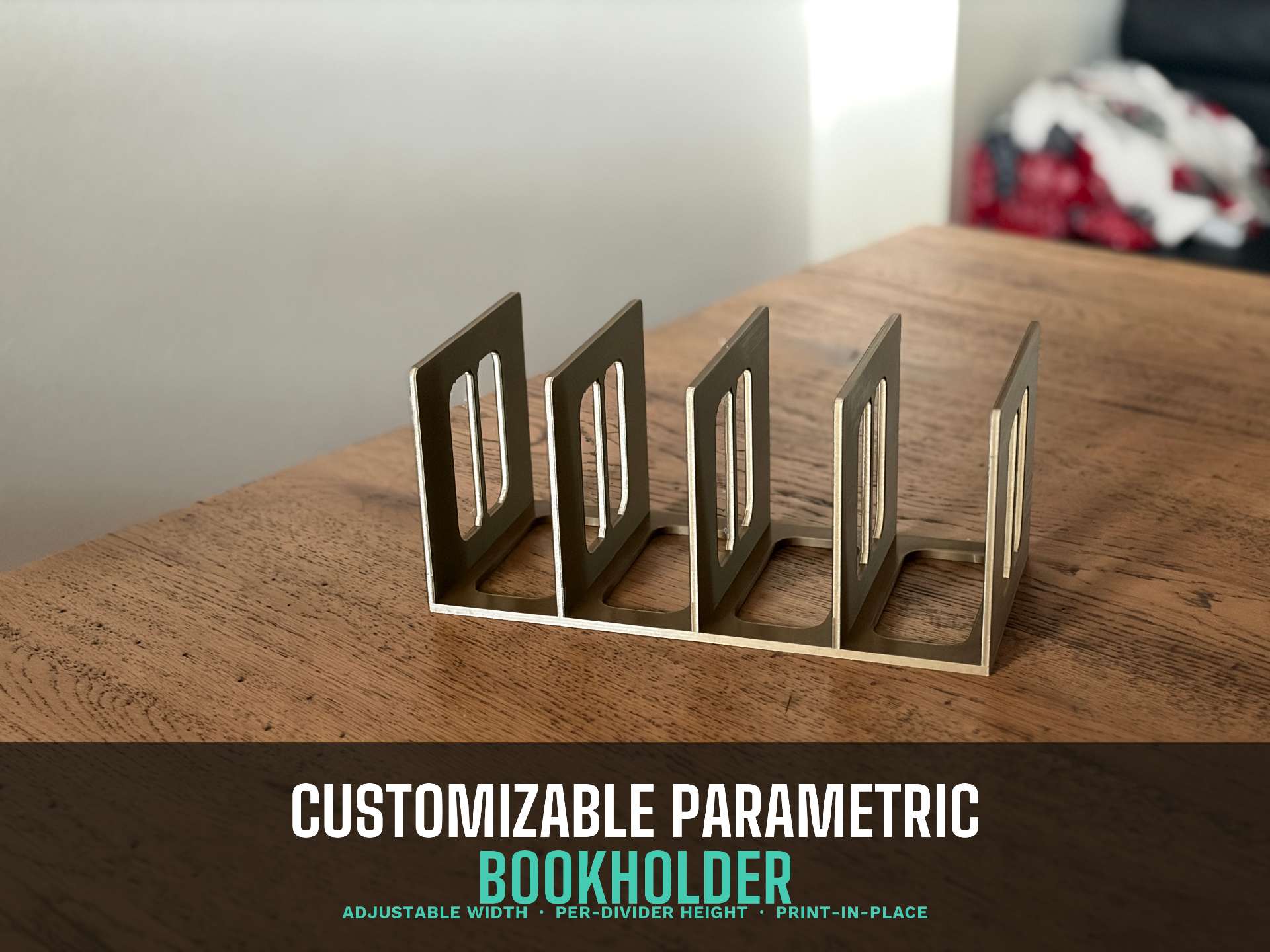 Customizable Parametric Book Holder