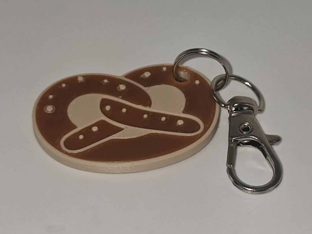 NFC Keychain Pretzel 3D model