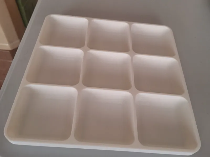 9 compartment sorting tray