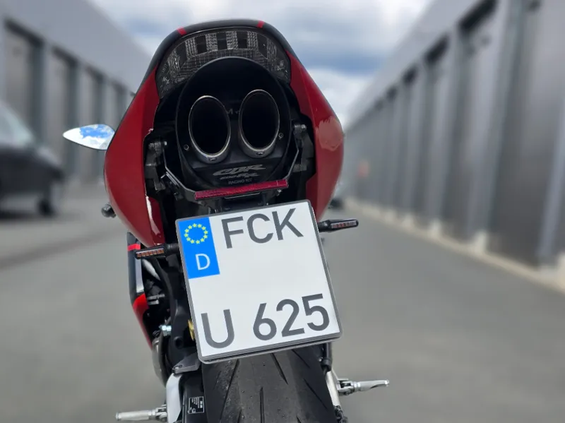 Fun EU license plate for motorcycles