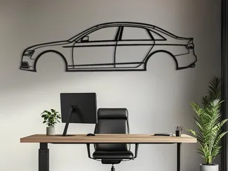 Audi S4 B8.5 silhouette wall art