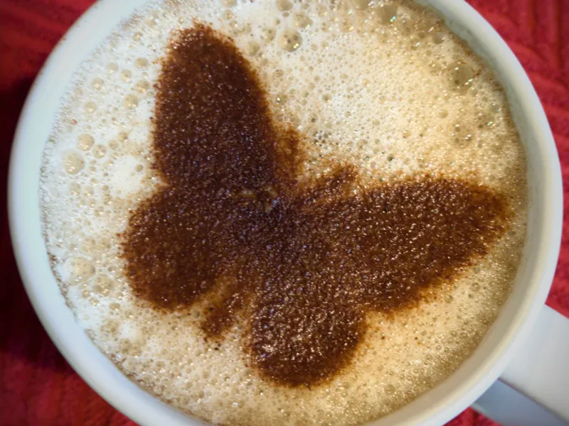 Coffee Stencil - Butterfly