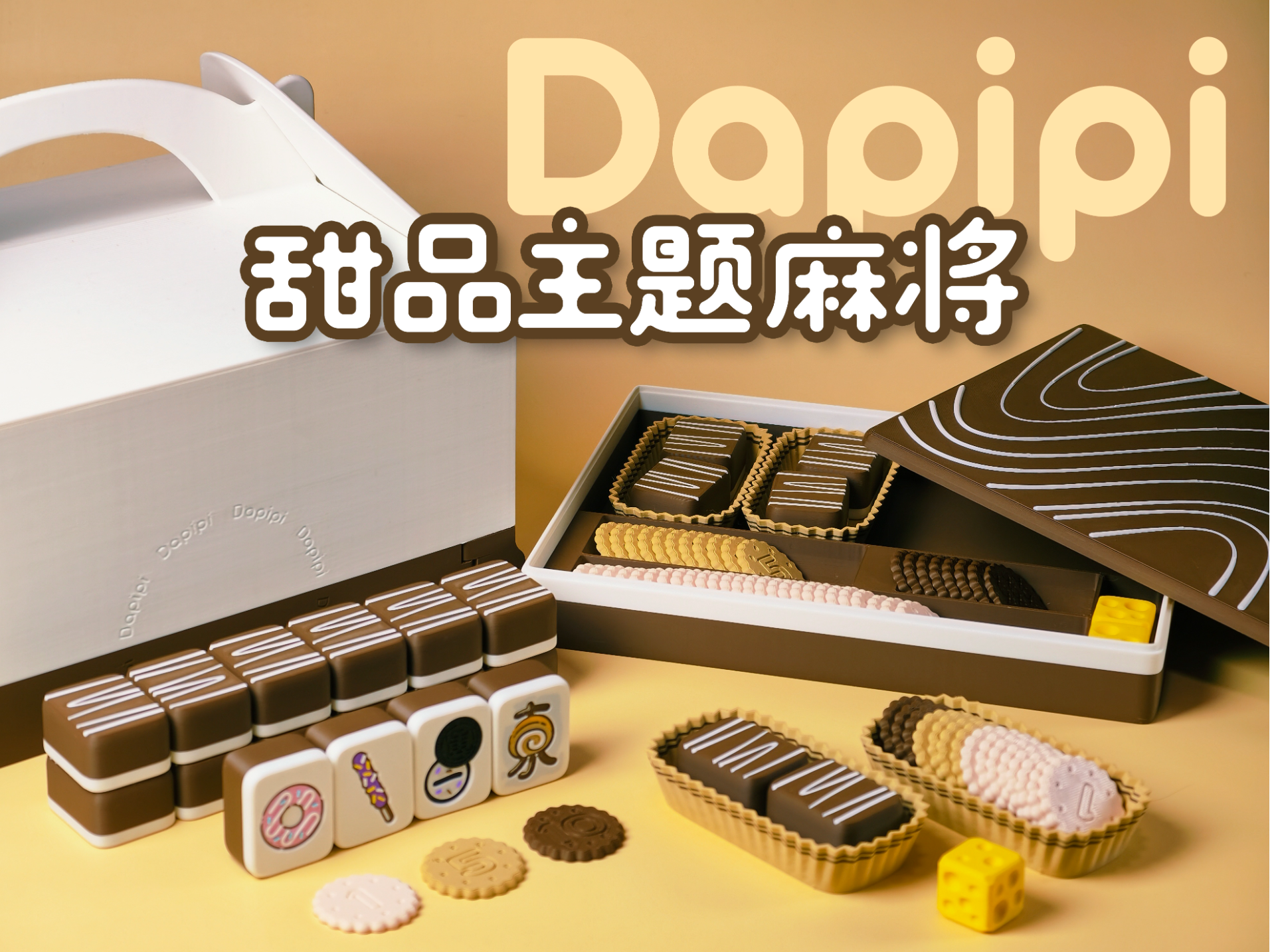 Miniatura 1 do modelo 3D 甜品主题麻将