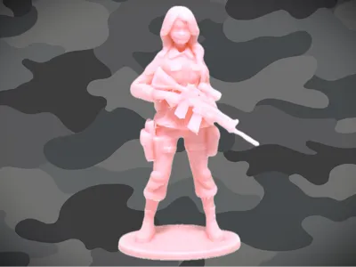 Pink Army Girl 6