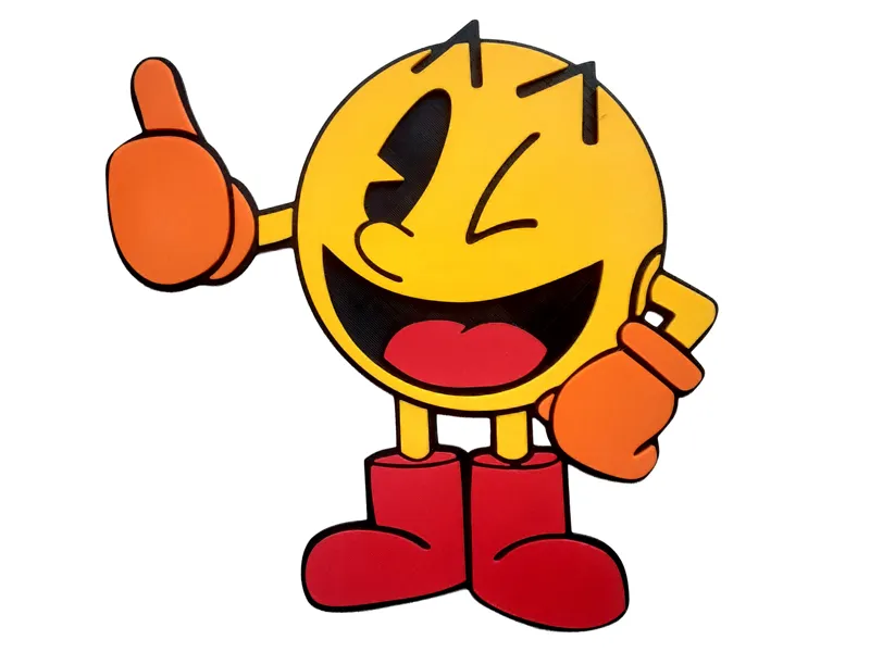 Pac-Man 2D Wall Art Retro Arcade Decor Namco