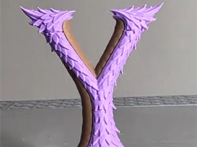 Dragon Letter Y Display Sculpture