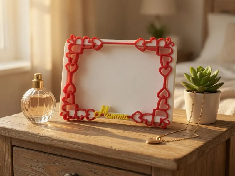 Cornice per Foto "Mamma" con Cuori in 3D 