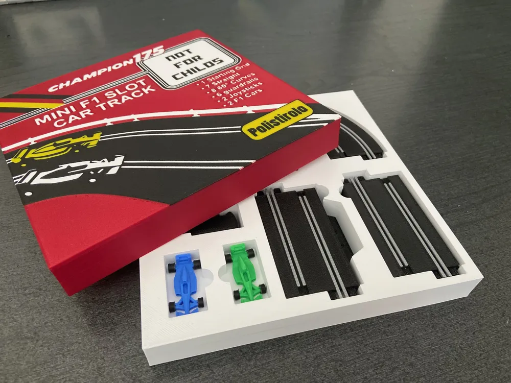 Mini F1 Slot Car Track - Free 3D Print Model - MakerWorld