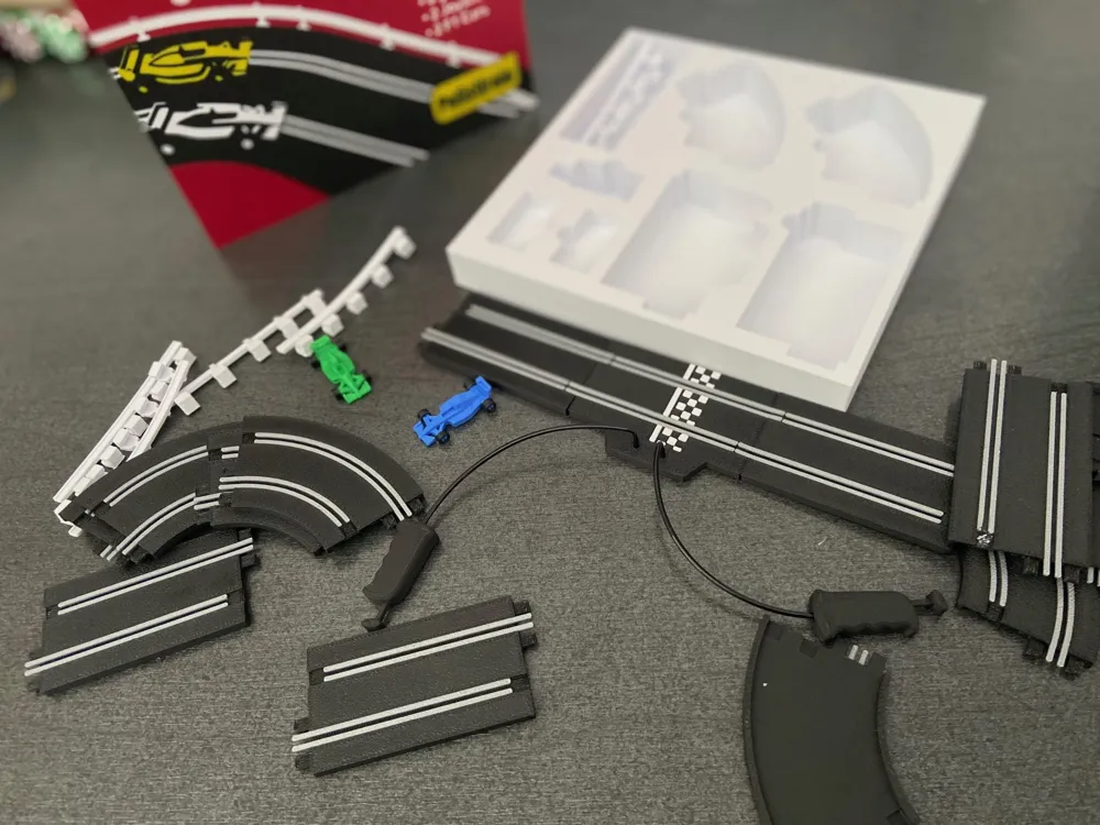 Mini F1 Slot Car Track - Free 3D Print Model - MakerWorld
