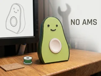 Cute Avocado Apple Watch Charger with Face (NOAMS)