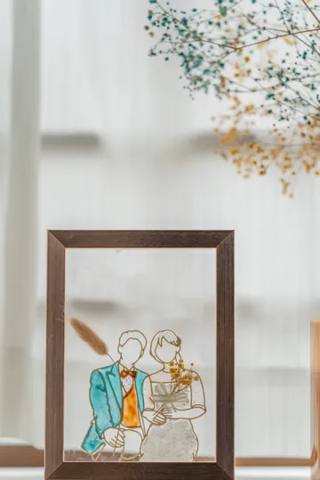 Accesorio para impresora 3D: Wedding Couple Line Art | Bride & Groom — vista de referencia 5