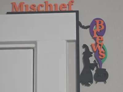 Mischief Brews door corner- Halloween