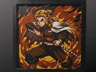 Flame Hashira - Kyojuro Rengoku - Demon Slayer 