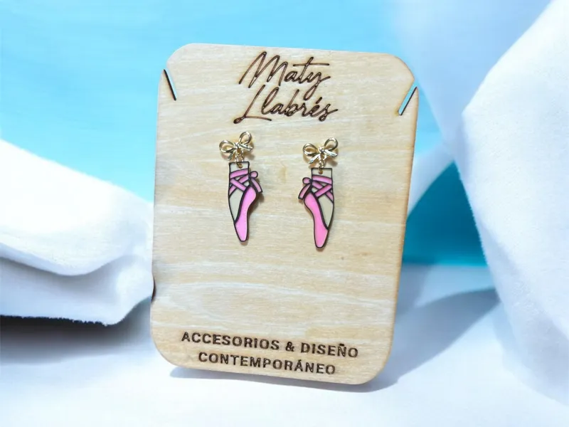 Pendientes zapatos bailarina 