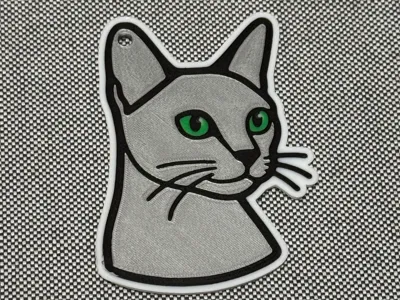 Russin Blue Cat Keychain