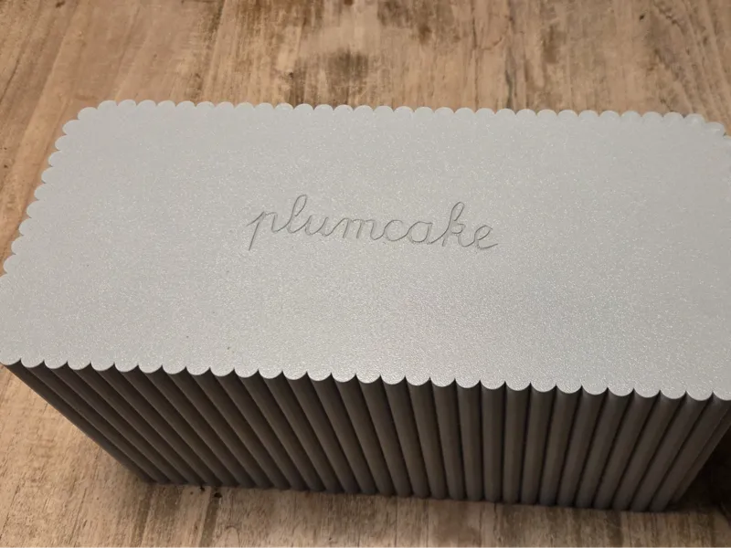 Plumcake Cake Holder with Lid – Optimized 3MF