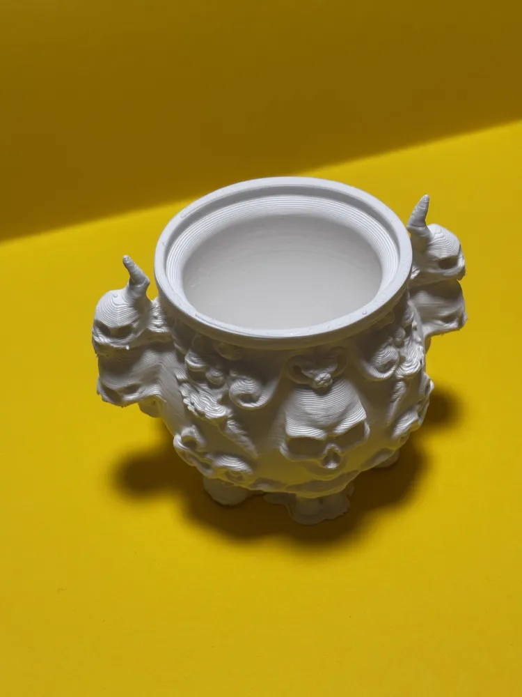Halloween skull candy bowl - Free 3D Print Model - MakerWorld