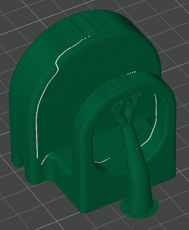Miniatura 1 do modelo 3D 徕芬i2扫振电动牙刷充电底座支架
