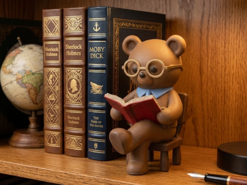 The Distinguished Reading Bear
