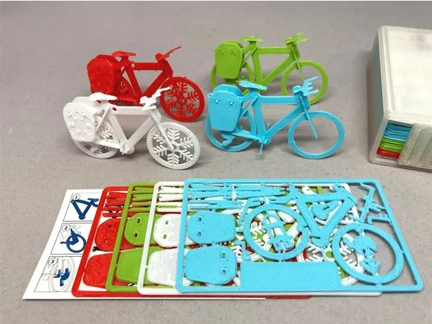 Christmas Bike kit Card