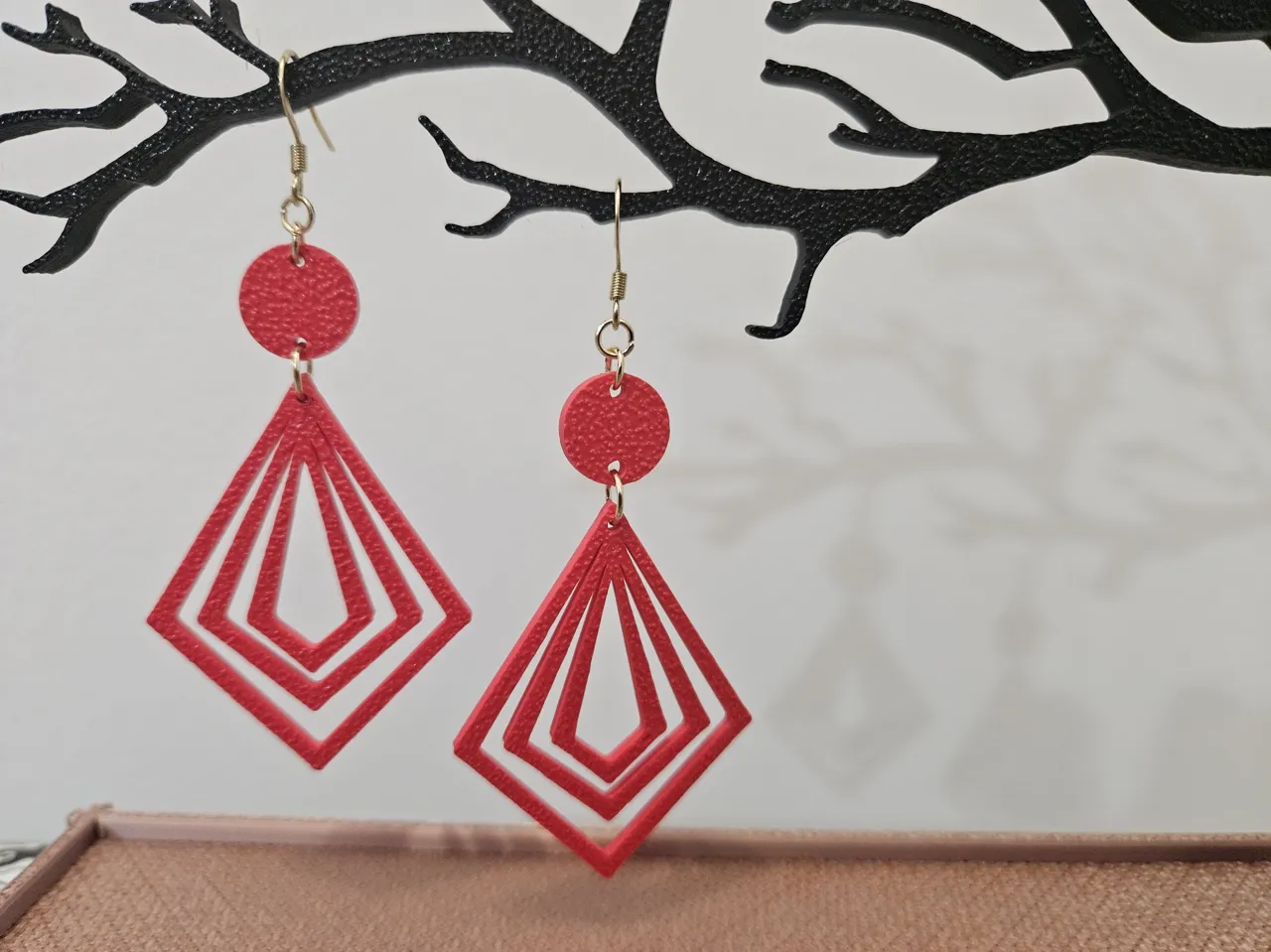 boucles d'oreille multiple triangle view 3
