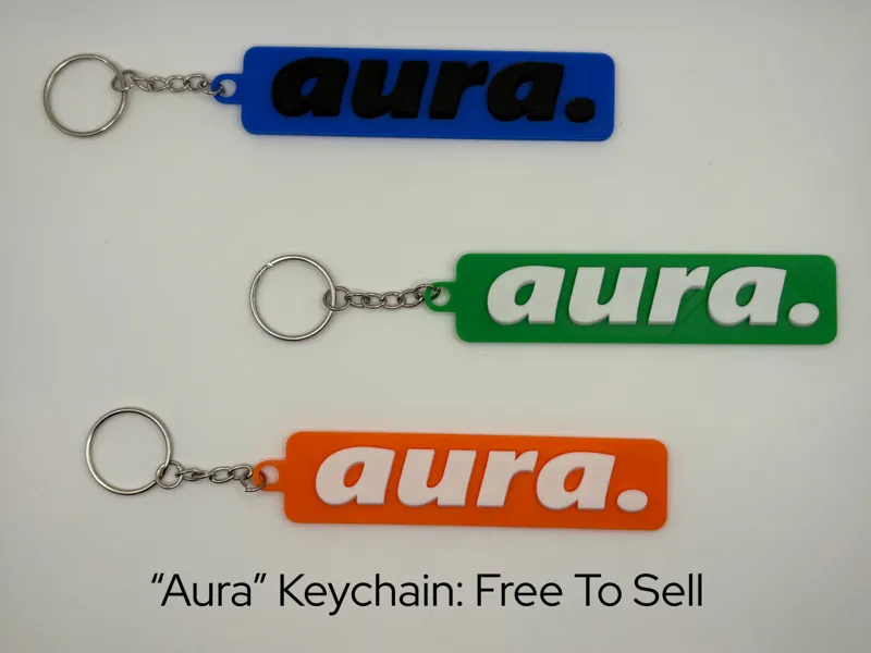 "Aura" Keychain: Free To Sell
