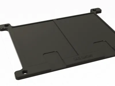 Aluminum Business Card Jig, Double Fiber Laser Compatible