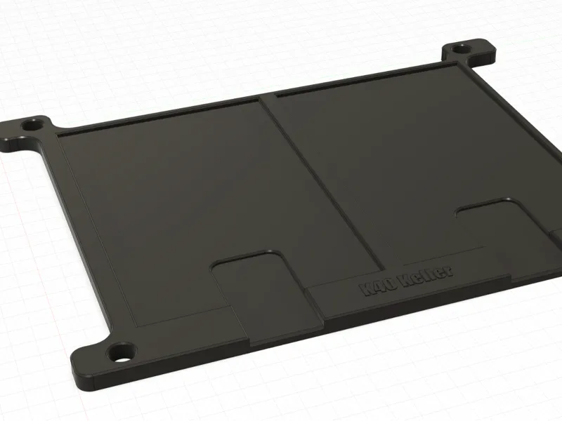 Aluminium Visitenkarten Jig 2-fach Faserlaser