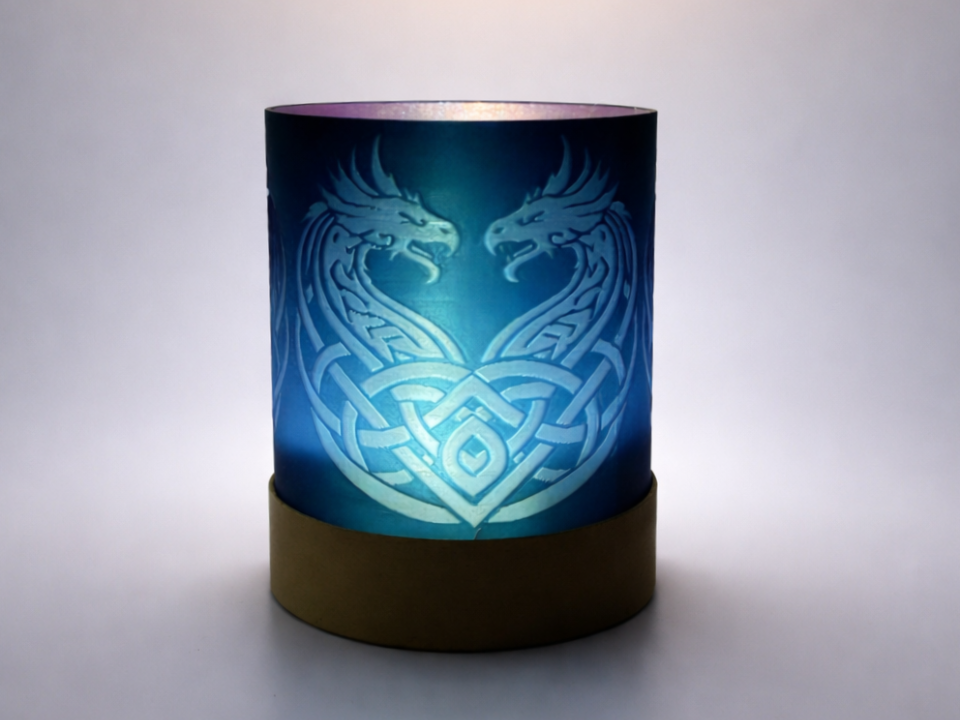 Celtic Dragon Tealight Holder 