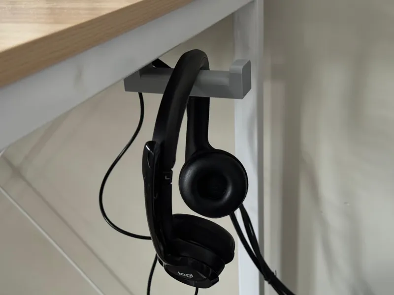 Headphone Hanger Hook | Underdesk Headphone Hanger