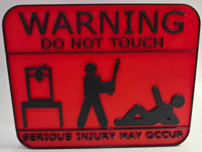 Do Not touch sign