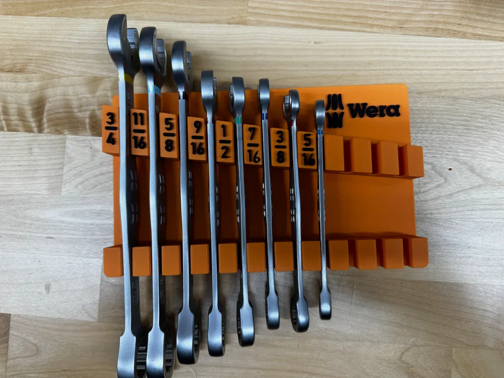 Gridfinity Wera Joker SAE Combination Wrenches Remixed by pctony