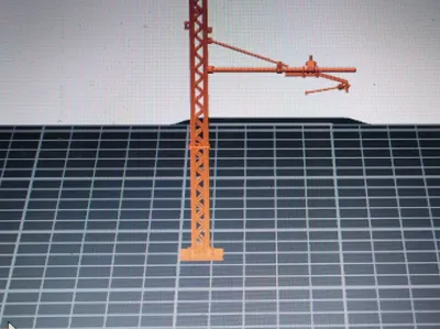 Railway catenary N scale