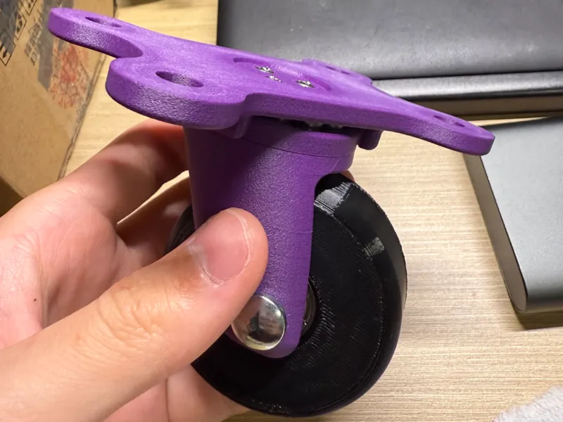小型3寸承重万向脚轮，仅8cm高